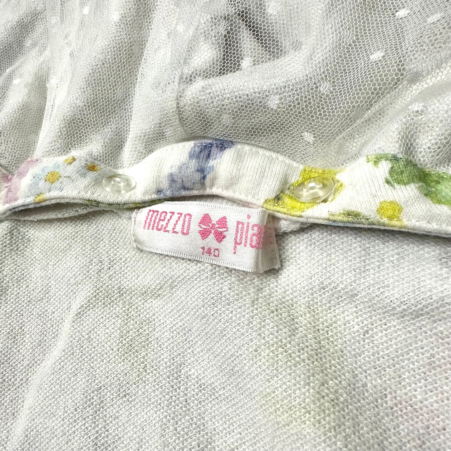 Mezzo Piano Japan Coquette Floral Zip Up Hoodie (Fits S-M)