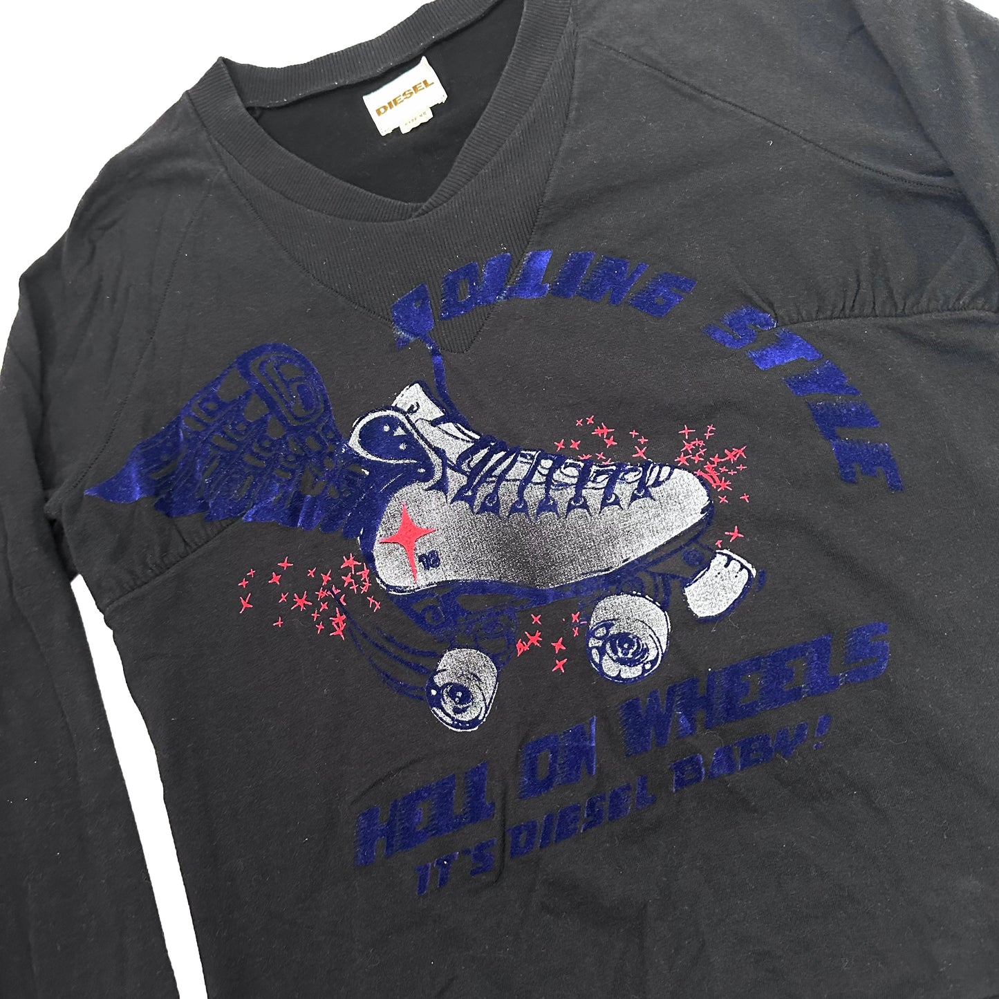 Diesel “Hell On Wheels” Rollerskate Long Sleeve (XS)
