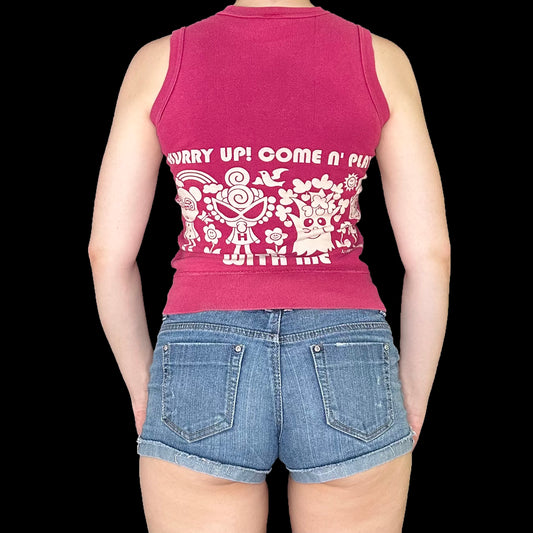 Hysteric Glamour Mini Magenta "Play" Top (Fits S)