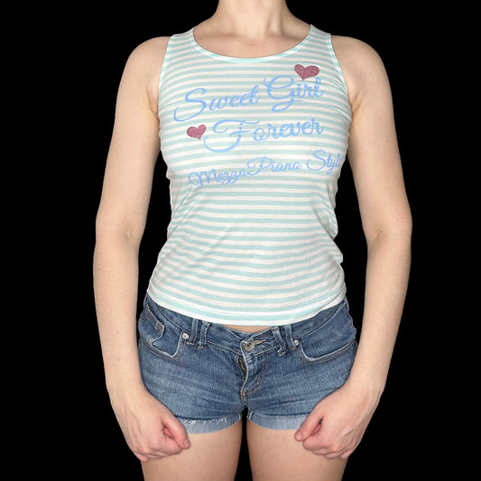 Mezzo Piano Japan “Sweet Girl” Pastel Coquette Tank Top (Fits XS)
