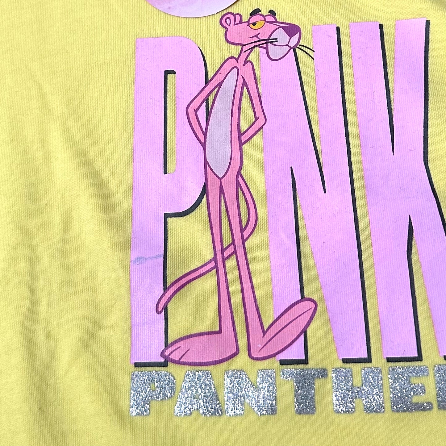 Deadstock 2006 Pink & Yellow Pink Panther Baby Tee (M)