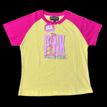 Deadstock 2006 Pink & Yellow Pink Panther Baby Tee (M)