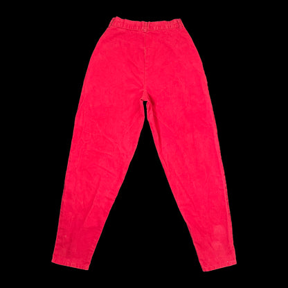 80s Cherry Red Western Jeans (25”)