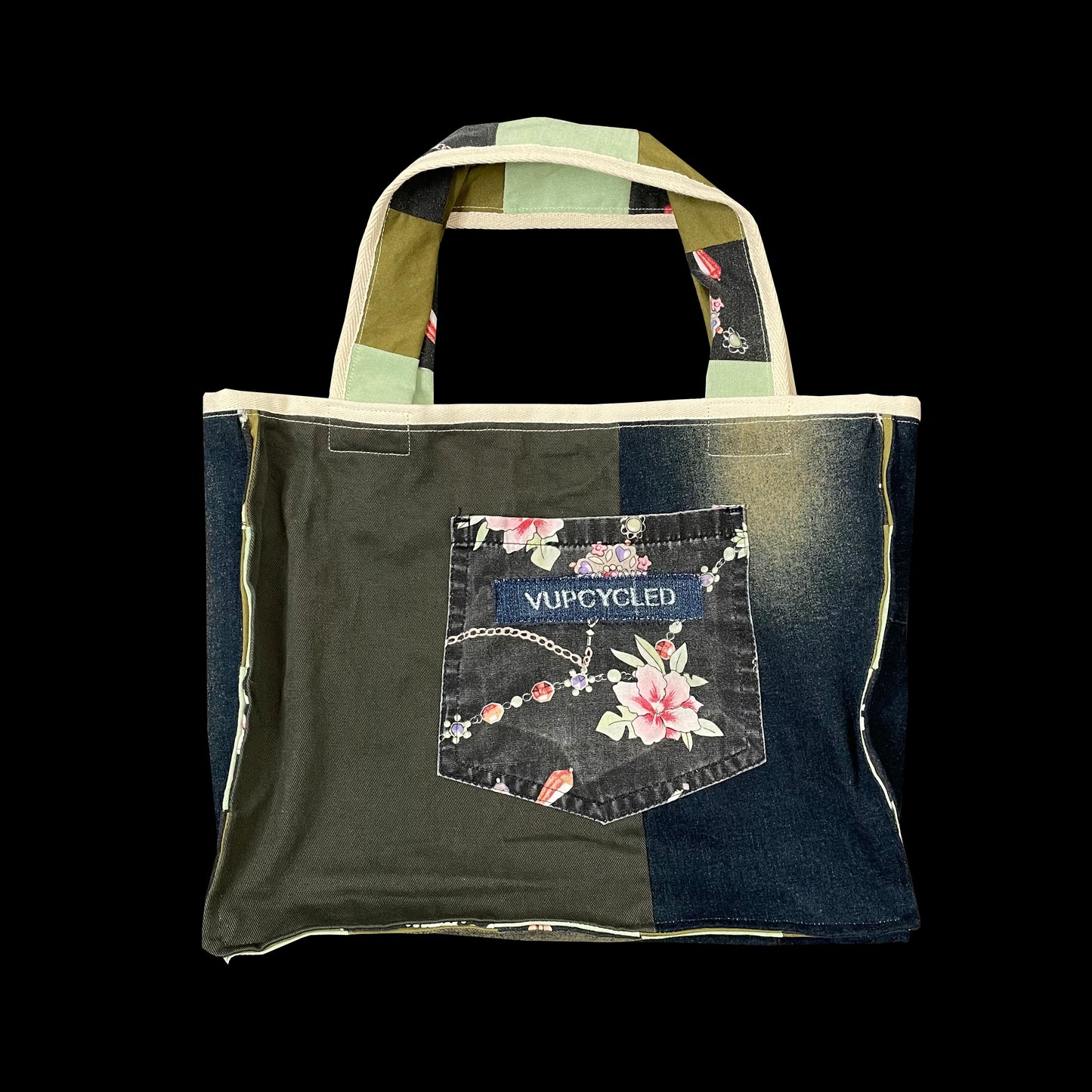 Upcycled Patchwork Bag - #082302
